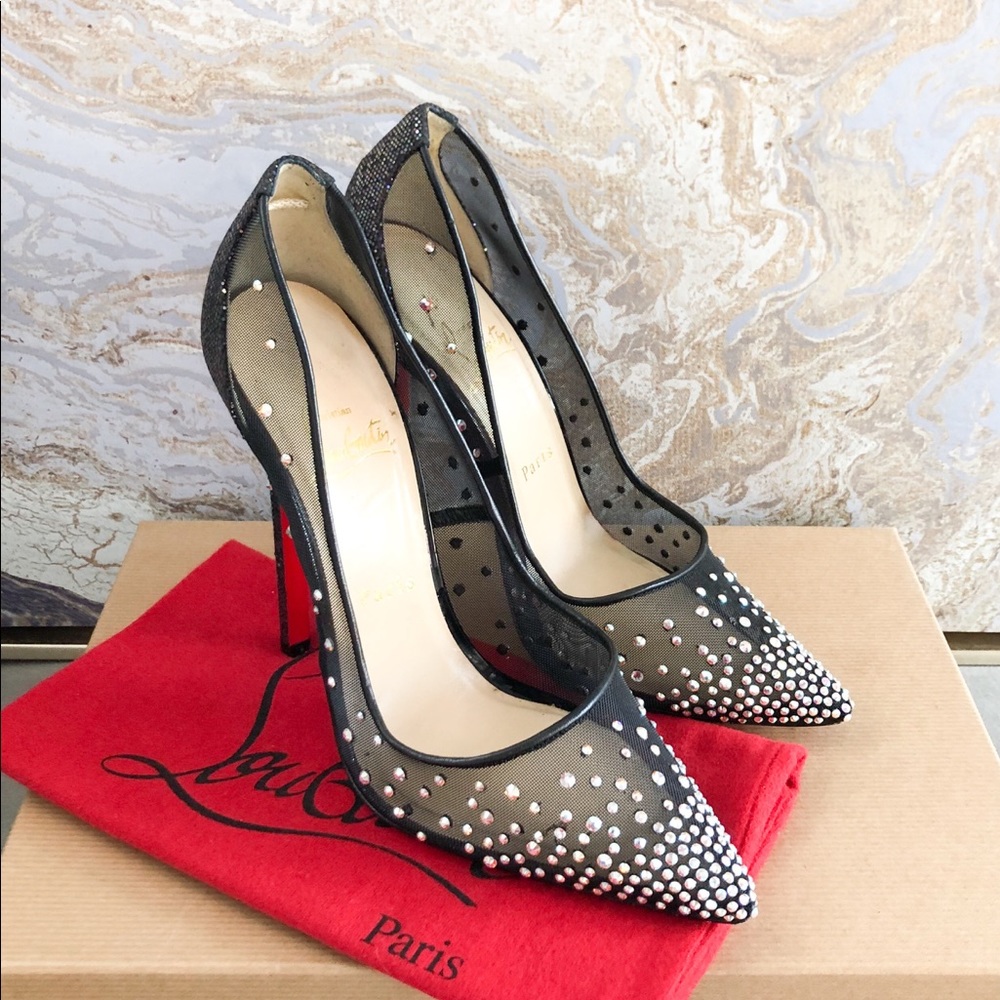 Sold Christian Louboutin Embellished Strass Pump - Picture 3 of 8